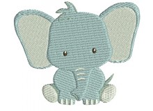 Stickdatei - Dschungeltiere Elefant